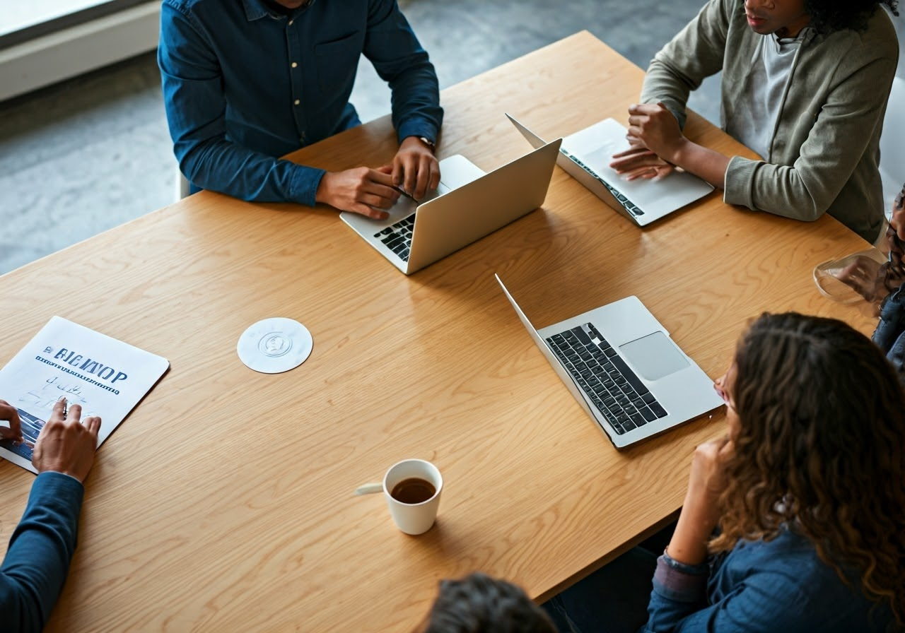 Group brainstorming on content solutions